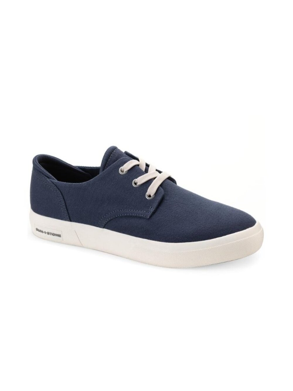 Sun Stone Mens Cushioned Kiva Round Toe Lace Up Sneaker Shoes Navy Size 12 M NIB